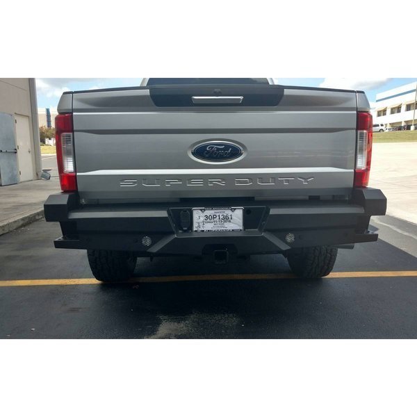 17-C F250/F350 ELEVATION REAR REPLACEMENT BUMPER BLACK, Steelcraft Automotive, Mfr#: 65-21380