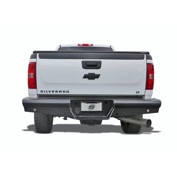 11-C SILVERADO 2500/3500 REAR BUMPER REPLACEMENT 4IN PIPE STYLE LINE B, Steelcraft Automotive, Mfr#: HD20410