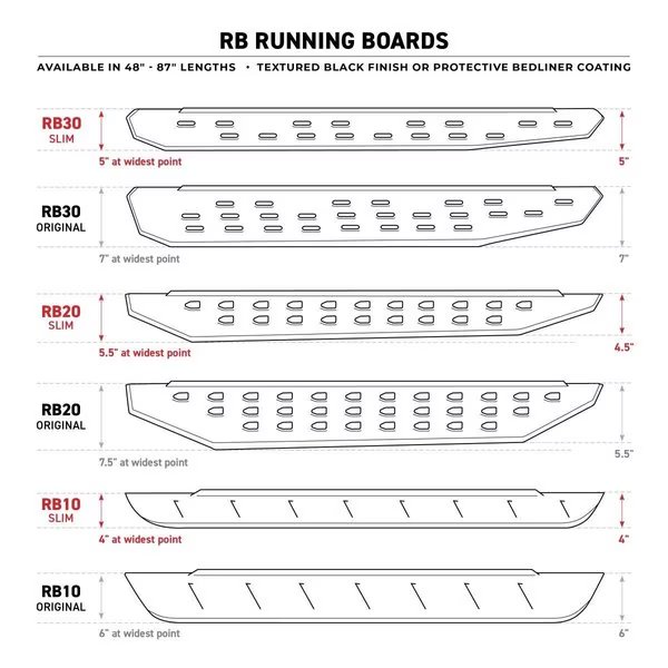 19-C SILVERADO 1500 CREW CAB RB10 STEEL RUNNING BOARDS W/BLACK TEXTURED POWDERCOAT, Go Rhino, Mfr#: 63404887PC