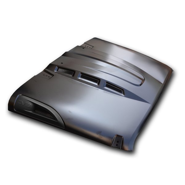 JEEP JK HEAT DISPERSION HOOD METAL BACK PRIMER 07-18 WRANGLER JK, Dv8 Offroad, Mfr#: HDMB07-02