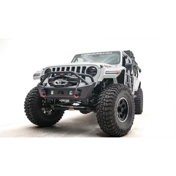 18-C WRANGLER JL/20-C GLADIATOR FRONT STUBBY BUMPER W/PRE-RUNNER GUARD, Fab Fours, Mfr#: JL18-B4752-1
