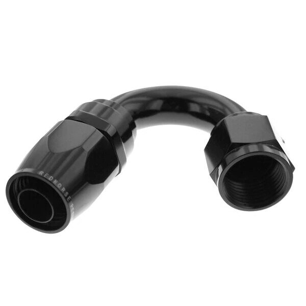 -12 150 DEGREE FEMALE ALUMINUM HOSE END - BLACK, Red Horse Performance, Mfr#: 1150-12-2