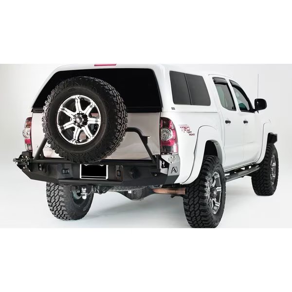 16-C TACOMA REAR BUMPER MATTE BLACK, Fab Fours, Mfr#: TT16-W3651-1