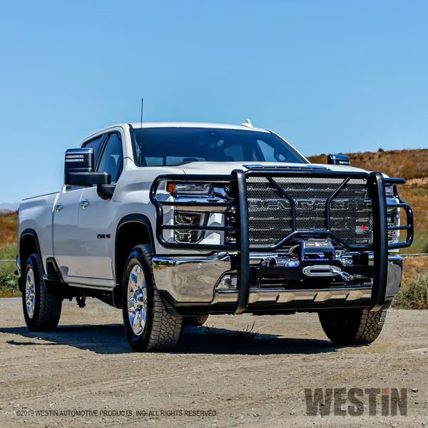 20-C SILVERADO 2500/3500 HDX WINCH MOUNT GRILLE GUARD BLACK, Westin Automotive, Mfr#: 57-93995
