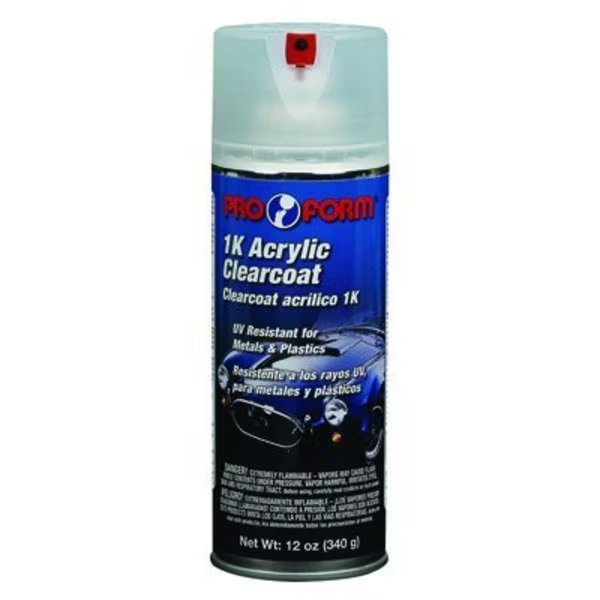 $CLEAR ACRYLIC AEROSOL, Pro Form Products Ltd Rusfre, Mfr#: BBPF12330