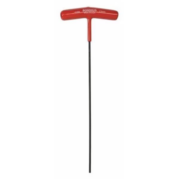 2.5MM T-HANDLE HEX 9" LONG 2.5 MM, Bondhus, Mfr#: BH15354