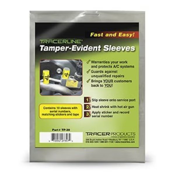 TAMPER EVIDENT SLEEVES 10/PK, Tracer Products, Mfr#: DLTP30