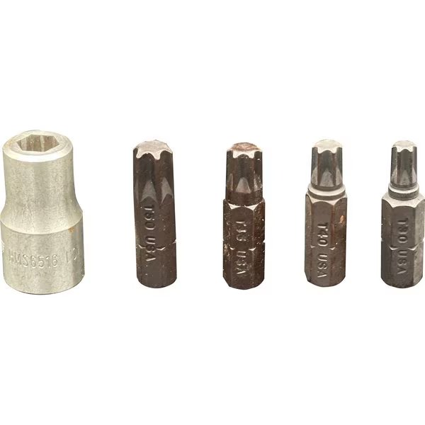 TORX BIT SET T30-T50 5 PC, Durston Manufacturing, Mfr#: VIVBT350