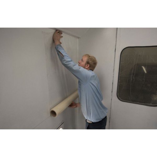 $36x100 SPRAY BOOTH WALL FILM, Rbl Products, Mfr#: RB438