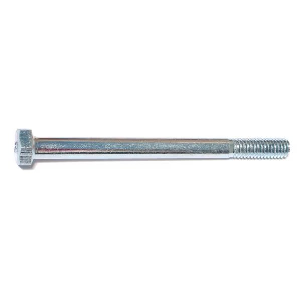 Grade 2, 5/16"-18 Hex Head Cap Screw, Zinc Plated Steel, 4 in L, 50 PK, Midwest Fastener, Mfr#: 00040