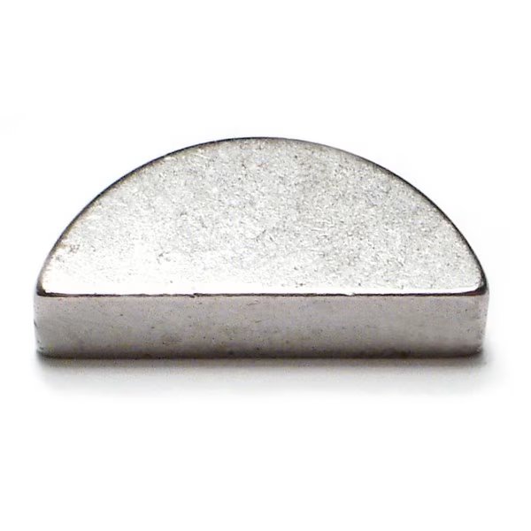 Woodruff Key, 4 x 11 mm Key Size, Steel Zinc, 3 PK, Midwest Fastener, Mfr#: 32344