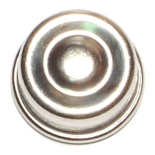 1/2" Chrome Plated Steel Push Nuts 5PK, Midwest Fastener, Mfr#: 34145