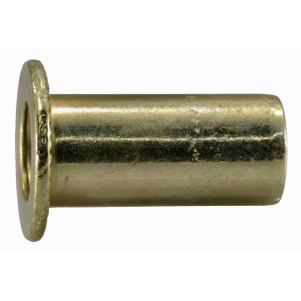 Blind Nut Insert, M8-1.25 Thrd Sz, Steel, Zinc Yellow, 5 PK, Midwest Fastener, Mfr#: 39797
