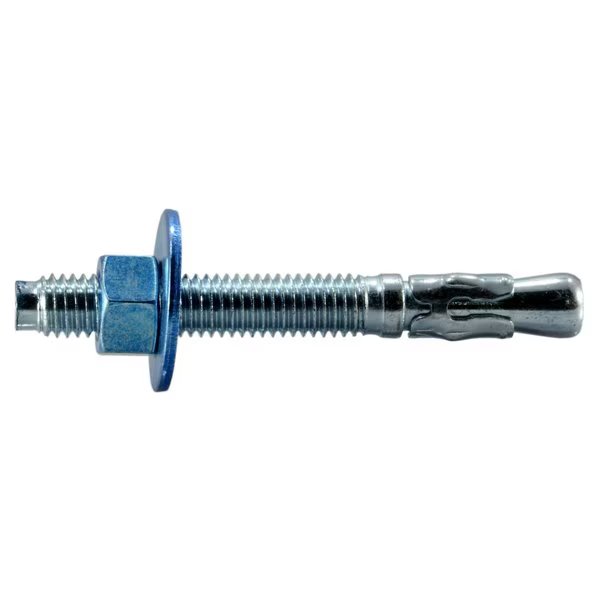 Torquemaster Wedge Anchor, 4-1/4" L, Steel Blue Ruspert, 25 PK, Torquemaster, Mfr#: 51804