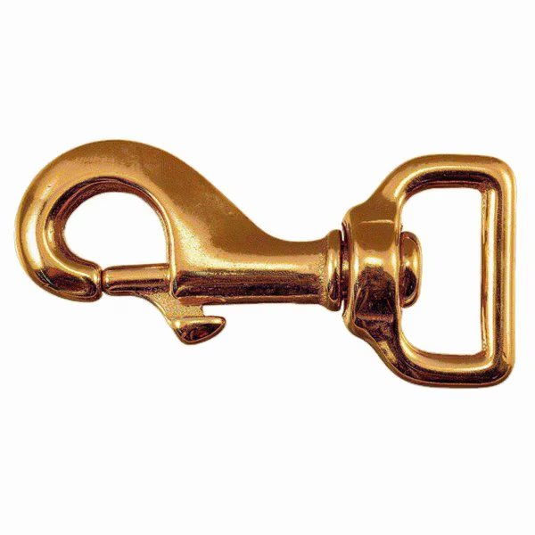 1" Brass Swivel Harness Snap Hooks 10PK, Midwest Fastener, Mfr#: 52197