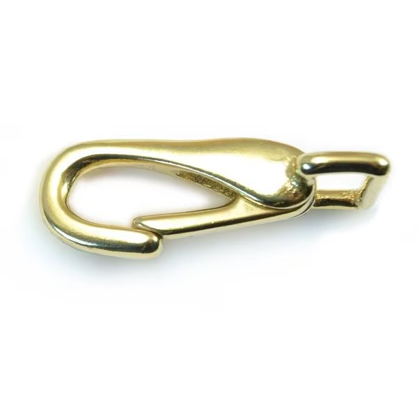 3/4" Brass Fixed Harness Spring Snap Hooks 10PK, Midwest Fastener, Mfr#: 52205