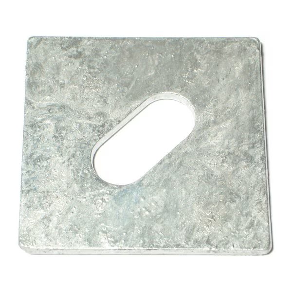 Square Washer, Fits Bolt Size 5/8 in Steel, Galvanized Finish, 25 PK, Midwest Fastener, Mfr#: 53291