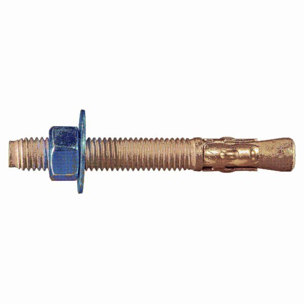 Torquemaster Wedge Anchor, 1/2" Dia., 4-1/4" L, Steel Galvanized, 25 PK, Torquemaster, Mfr#: 55203