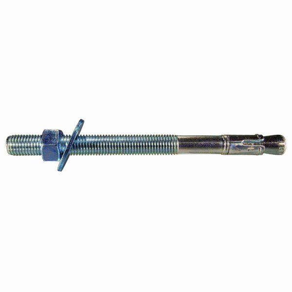 Torquemaster Wedge Anchor, 10" L, Steel Zinc Plated, 10 PK, Torquemaster, Mfr#: 55230