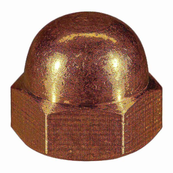 Acorn Nut, #10-32, Solid Brass, 15 PK, Midwest Fastener, Mfr#: 61068