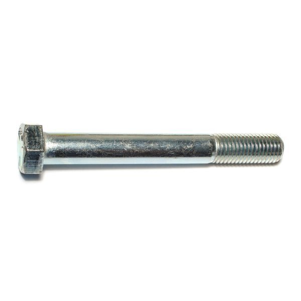 Grade 5, 3/4"-10 Hex Head Cap Screw, Zinc Plated Steel, 6 in L, 3 PK, Midwest Fastener, Mfr#: 70403