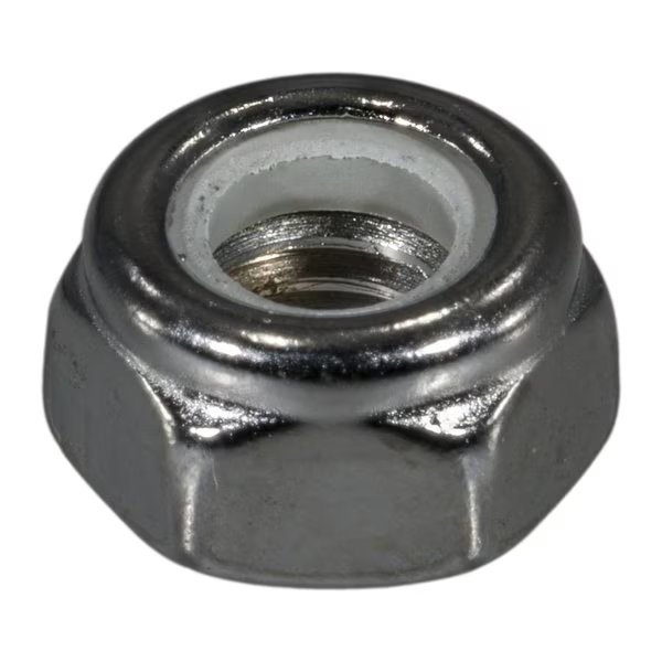 Nylon Insert Lock Nut, M6-1.00, Steel, Class 8, Chrome Plated, 10 PK, Midwest Fastener, Mfr#: 74571