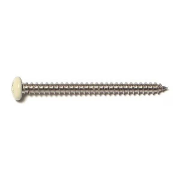 Sheet Metal Screw, #8 x 2 in, 18-8 Stainless Steel Pan Head Phillips Drive, 12 PK, Midwest Fastener, Mfr#: 77631
