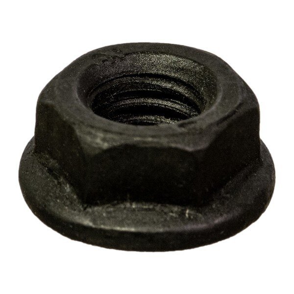 Flange Nut, M6-1.00, Steel, Class 10, Black Phosphate, 10 PK, Midwest Fastener, Mfr#: 933422