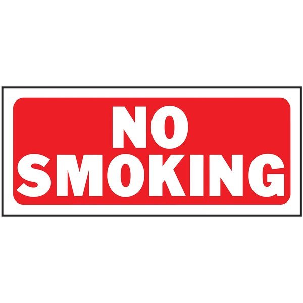 No Smoking Sign 6" x 14", 5PK, Hy-Ko, Mfr#: A23003