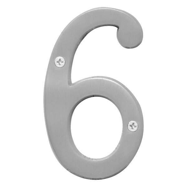 4In Satin Nickel Number 6, 3PK, Hy-Ko, Mfr#: A30936