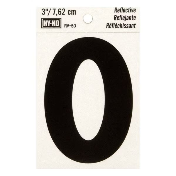3In Reflective Letter P, 10PK, Hy-Ko, Mfr#: B00466