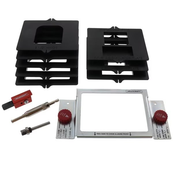 Hinge Mate 350 Complete Door Mortising Kit for Routers, Milescraft, Mfr#: 1220