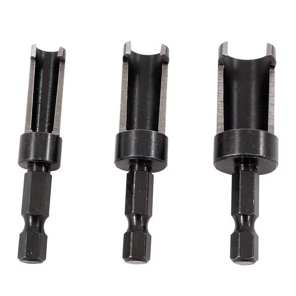 3pc. Plug Cutter Set (1/4", 1/2", 3/8"), Milescraft, Mfr#: 5340