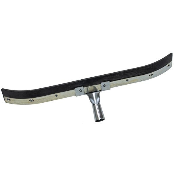 24” Curved End Floor Squeegee, Black Buna Blend Rubber, 6PK, The Brush Man, Mfr#: FS324C