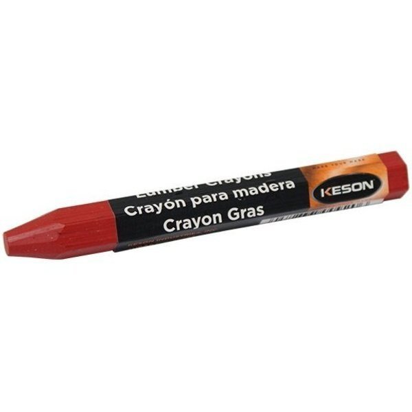Lumber Crayon - Red, Fade & Weather-Resistant, 12PK, The Brush Man, Mfr#: MARKING CRAYONR