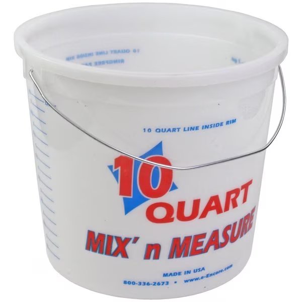 10-Quart Multi-Mix Container With Handle, 12PK, The Brush Man, Mfr#: PAIL-10 QTW/HDL