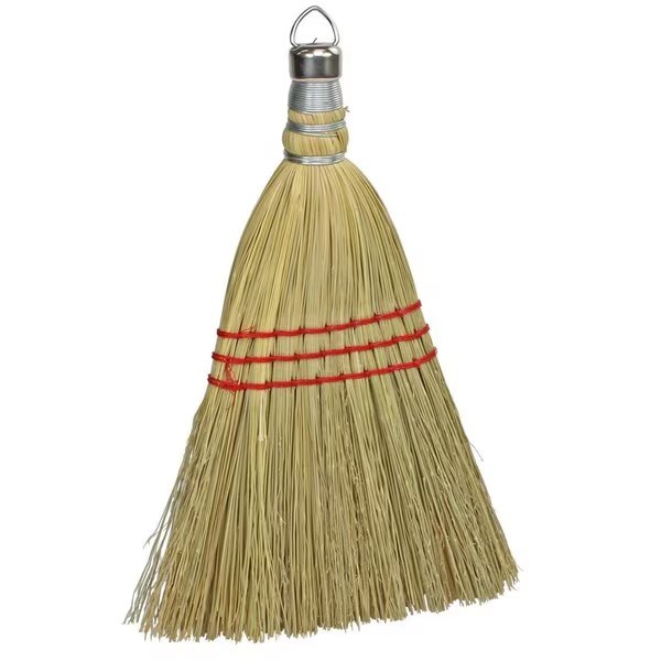 100% Corn Whisk Broom, 6-1/2” Sweepign With, 11” Oal, 12PK, The Brush Man, Mfr#: WHISK ALL CORN