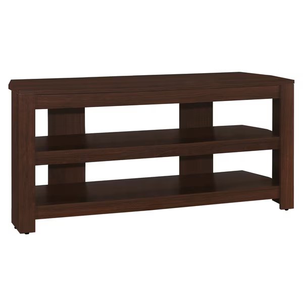 Tv Stand, 42 Inch, Console, Storage Shelves, Living Room, Bedroom, Laminate, Brown, Monarch Specialties, Mfr#: I 2554