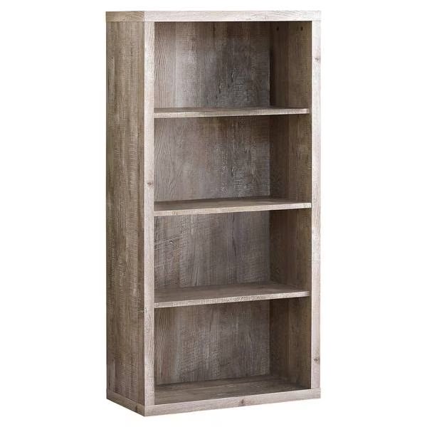 Bookshelf, Bookcase, Etagere, 5 Tier, 48"H, Office, Bedroom, Laminate, Beige, Contemporary, Modern, Monarch Specialties, Mfr#: I 7406