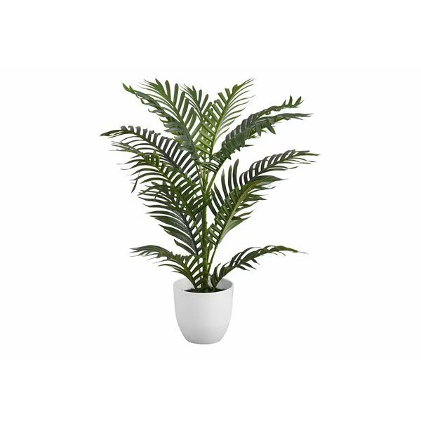 Artificial Plant, 28" Tall, Palm Tree, Indoor, Faux, Fake, Floor, Greenery, Potted, Real Touch, Monarch Specialties, Mfr#: I 9508