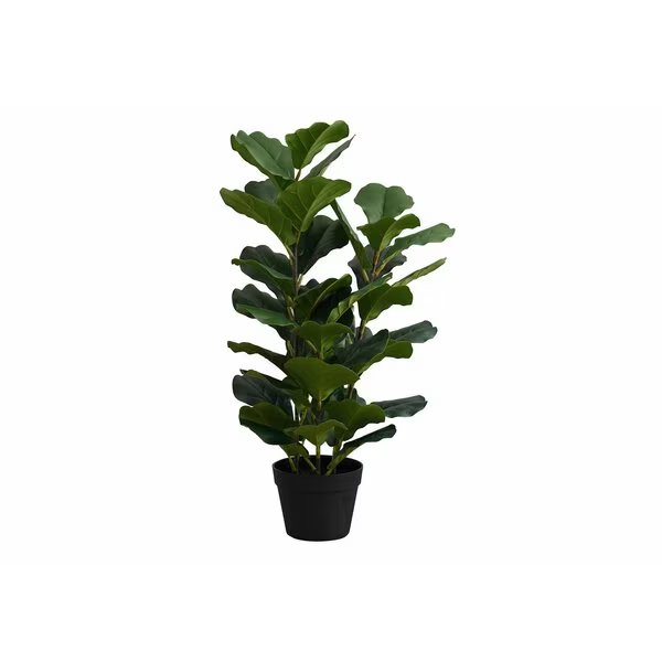 Artificial Plant, 32" Tall, Fiddle Tree, Indoor, Faux, Fake, Floor, Greenery, Potted, Real Touch, Monarch Specialties, Mfr#: I 9511