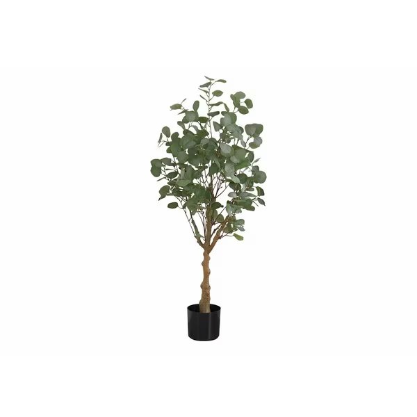 Artificial Plant, 46" Tall, Eucalyptus Tree, Indoor, Faux, Fake, Floor, Greenery, Potted, Monarch Specialties, Mfr#: I 9518