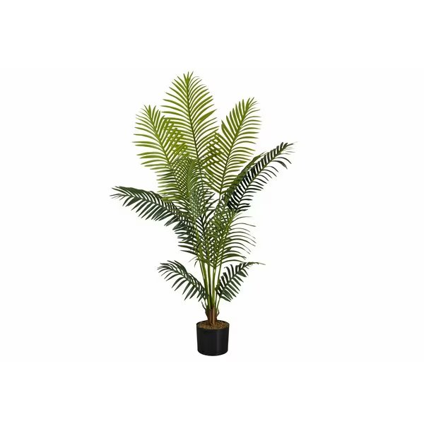 Artificial Plant, 57" Tall, Palm Tree, Indoor, Faux, Fake, Floor, Greenery, Potted, Real Touch, Monarch Specialties, Mfr#: I 9536