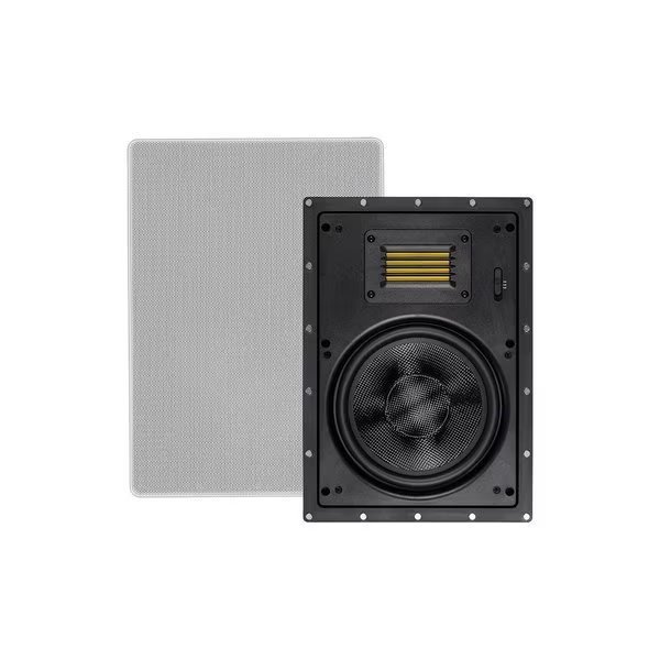 Amber In-Wall Speakers 8" 2-way Carbon Fiber w/Ribbon Tweeter (pair), Monoprice, Mfr#: 24433