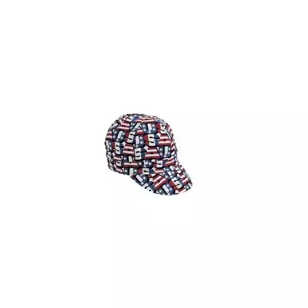Red White Blue Usa Style Welder Cap (3Pk), Mutual Industries, Mfr#: M00210-00000-0008