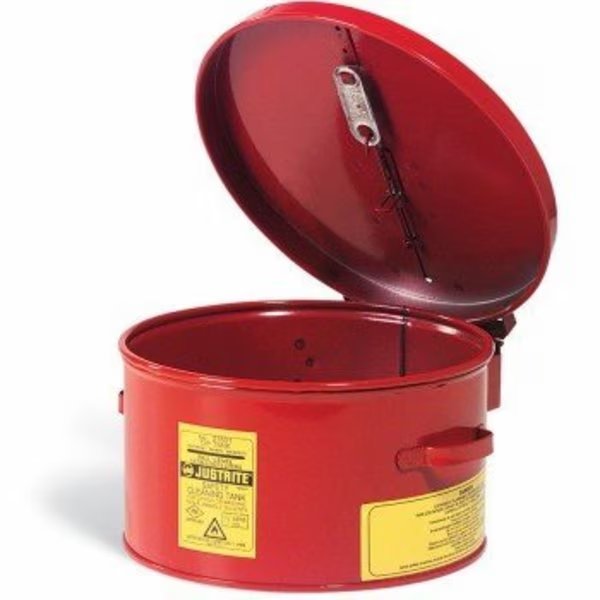 Steel Dip Tank ext. dia. 9.38" x 5.5" H, Justrite, Mfr#: CAN132