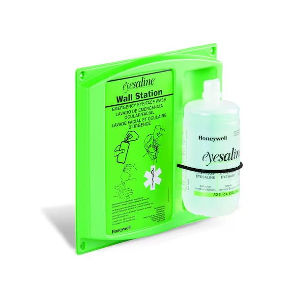 Fendall Eyesaline Wall-Mount Eye Wash Station 12.25" L x 3.25" W x 14" H, Honeywell Fendall, Mfr#: PLS1497