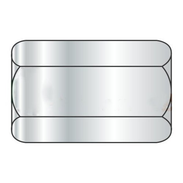 Coupling Nut, 3/8"-16, Steel, Grade A, Zinc Plated, 1-1/8 in Lg, 1/2 in Hex Wd, Newport Fasteners, Mfr#: NB303030B-1250