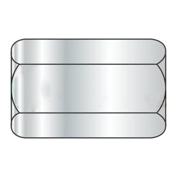 Coupling Nut, 5/8"-11, Steel, Grade A, Zinc Plated, 2-1/8 in Lg, 13/16 in Hex Wd, Newport Fasteners, Mfr#: NB303060P-20