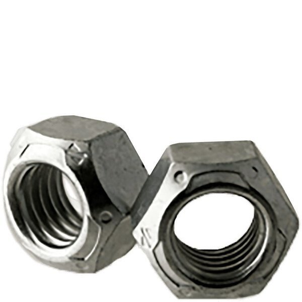 Lock Nut, 7/8"-14, Steel, Grade C, Zinc Plated, 0.823 in Ht, 25 PK, Newport Fasteners, Mfr#: 298106-PR-25